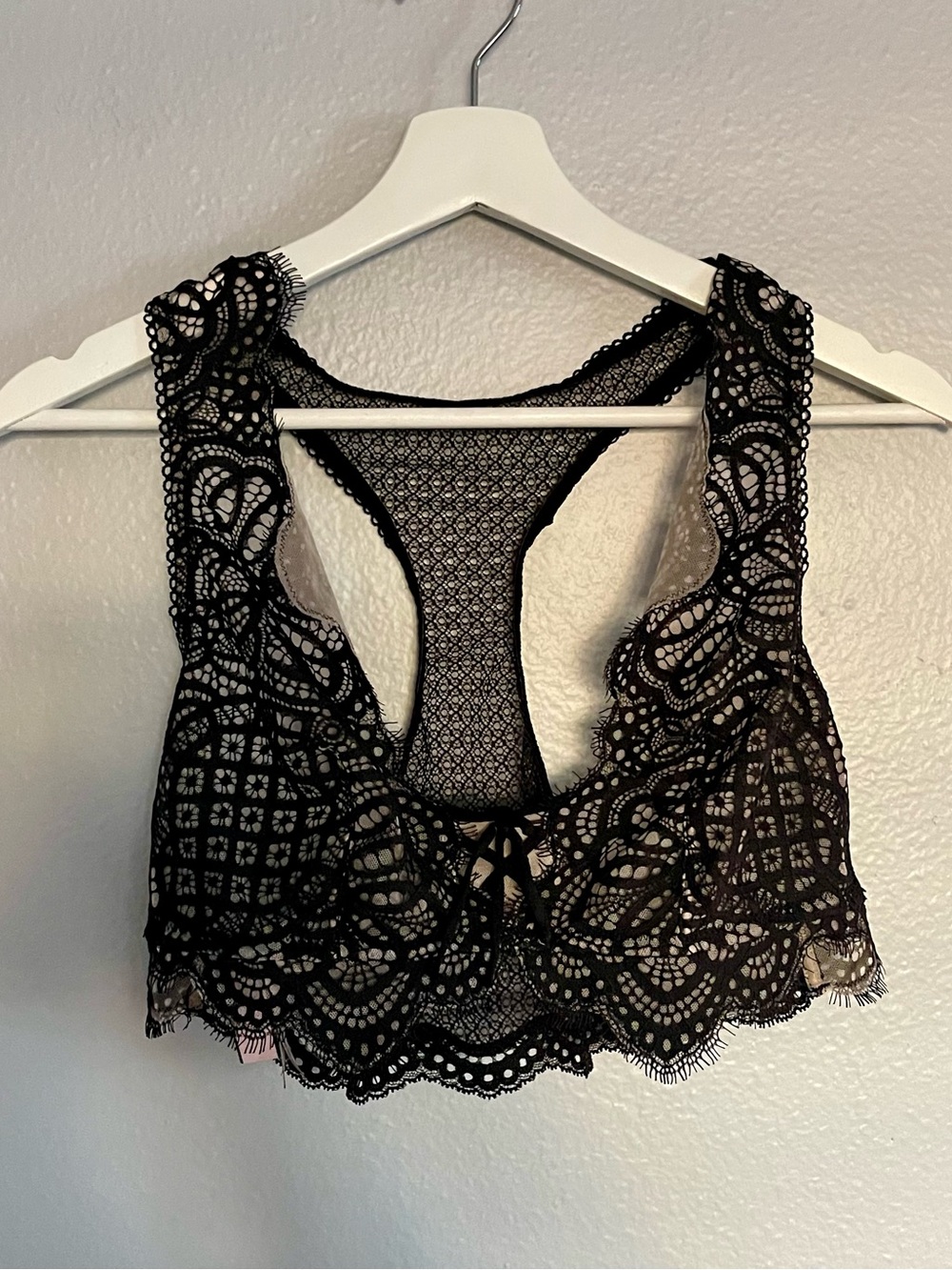 Victoria's Secret Black Lace Racerback Bralette